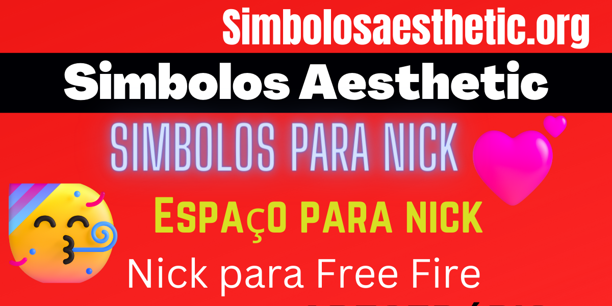 Simbolos para Nick ff ᐈ Simbolos Aesthetic ꧁#𝟙꧂